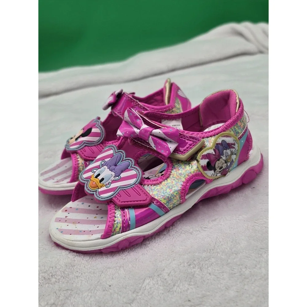 Lil Girl Disney Minni Mouse &‎ Daisy Summer Sandles Size 12